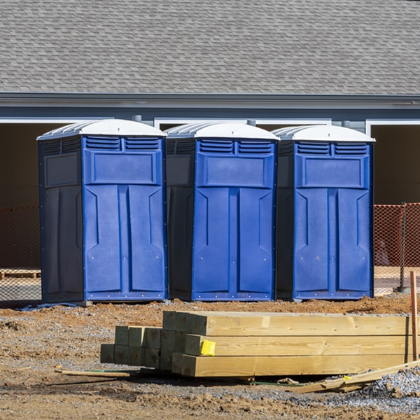 what is the maximum capacity for a single porta potty in Porters Neck North Carolina